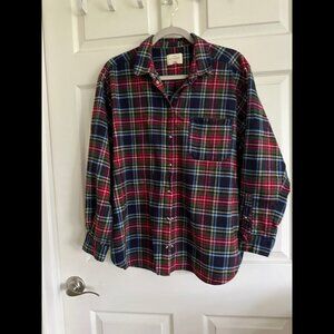 Sezane Max Shirt York Tartan Flannel Size 44/12